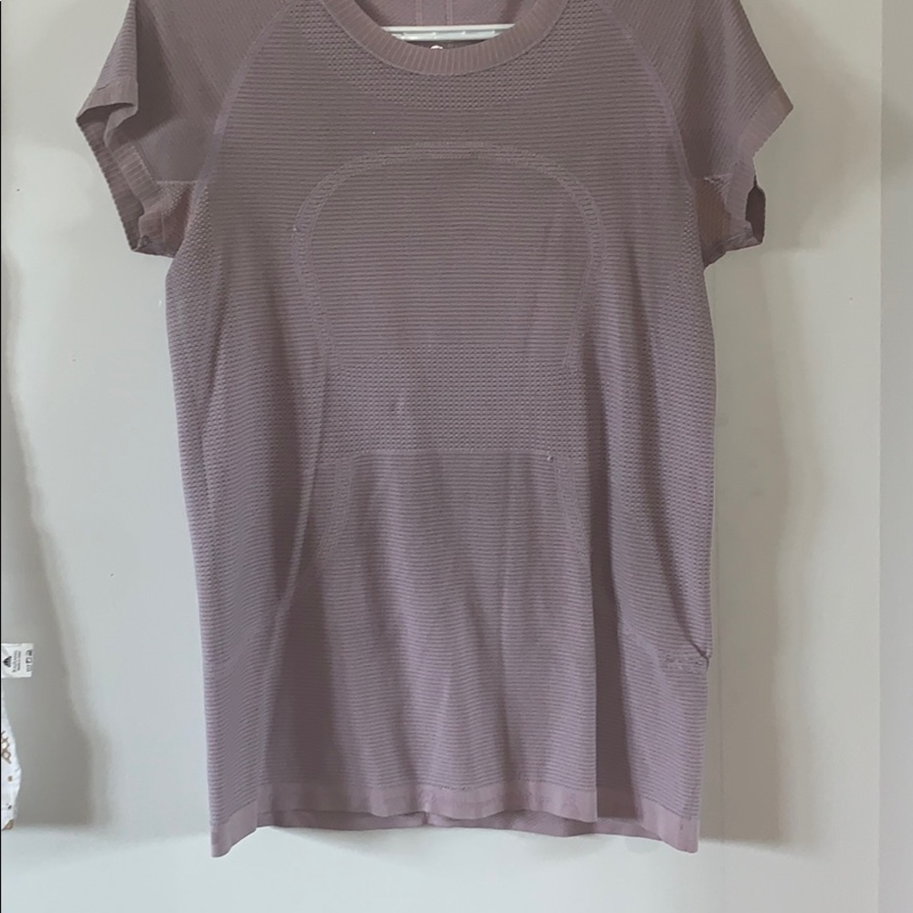 Lavender lulu lemon short sleeve breathable shirt